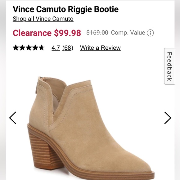 Vince Camuto taupe/tan booties - Picture 5 of 6